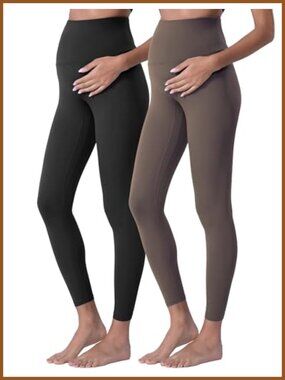 Maternity Leggings Yoga Pants Nylon Spandex Belly Support High Waist